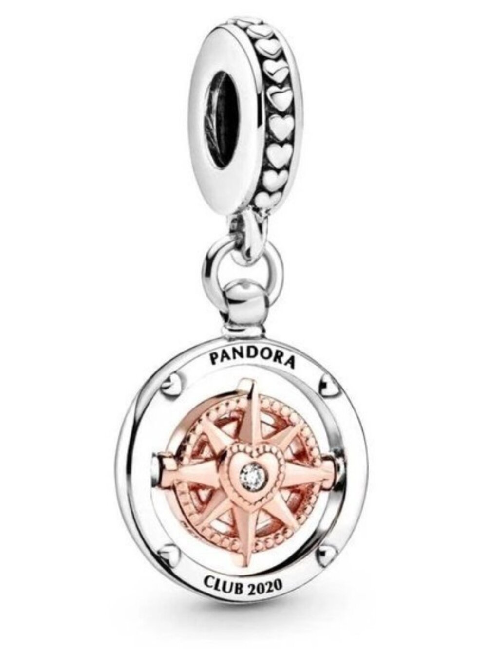 Pandora New Authentic Pandora Club 2020 Compass Dangle Charm